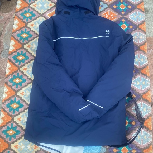 NWT Men’s Vineyard Vines NOR’EASTER Down Jacket Full Zip Jet Blue Size SM $295 - Picture 5 of 14